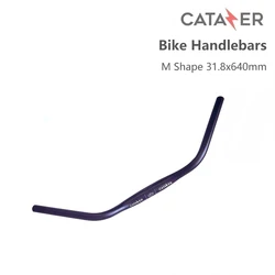 CATAZER Bicycle Handlebars Cruiser Bike Handlebar T6061 Aluminum Alloy Extra Wide Dutch M Shape 31.8x640mm  Road Bike Handlebars