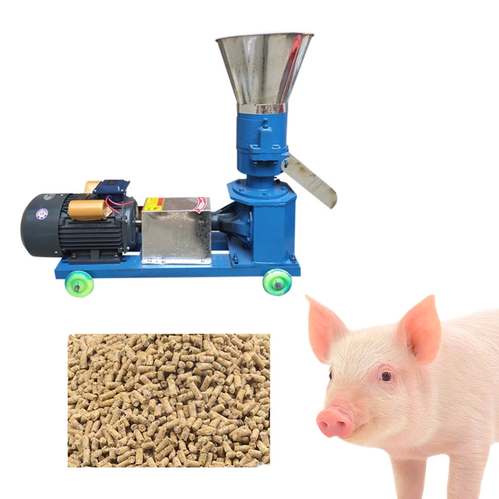 

Animal Mini Cattle Chicken Fish Cat Feed Pellet Making Machine Floating for Livestock Feed Homemade Pelletizer Pellet Machine