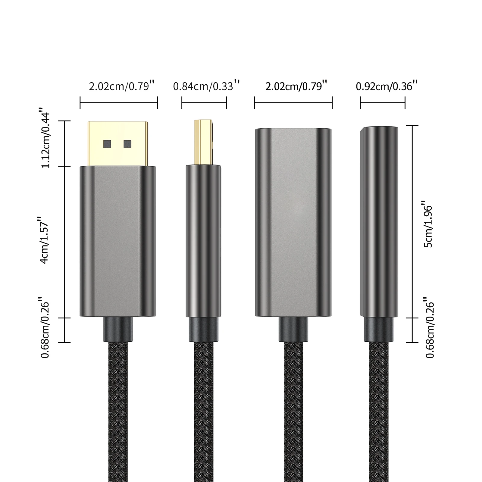 UMUST 4K DisplayPort to HDMI Video Cable,Compatible 4K 30Hz 1080P Vide Adapter, DP Famale to HDMI Male Cord for HDTV PC Projecto