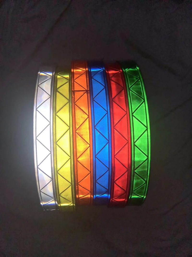 1 Inch PVC Micro Prism Reflective PVC Tape Night Warning Safety Sewing Material Traffic Garment Accessories