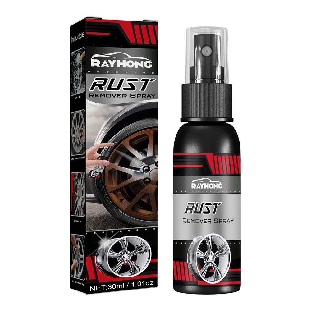 Iron Powder Cleaning Super Rust Remover Cleaner Rust Inhibitor 30/100ml Car Rust Removal Spray Multipurpose Maintenance Cleaning
