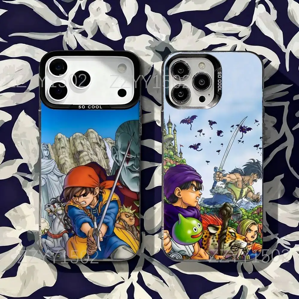 

D-Dragon Q-Quest Phone Case For iPhone 17,16,15,14,13,12,X,8,Pro,Max,Plus,SE4,Air,Mini HD Black IMD Matte