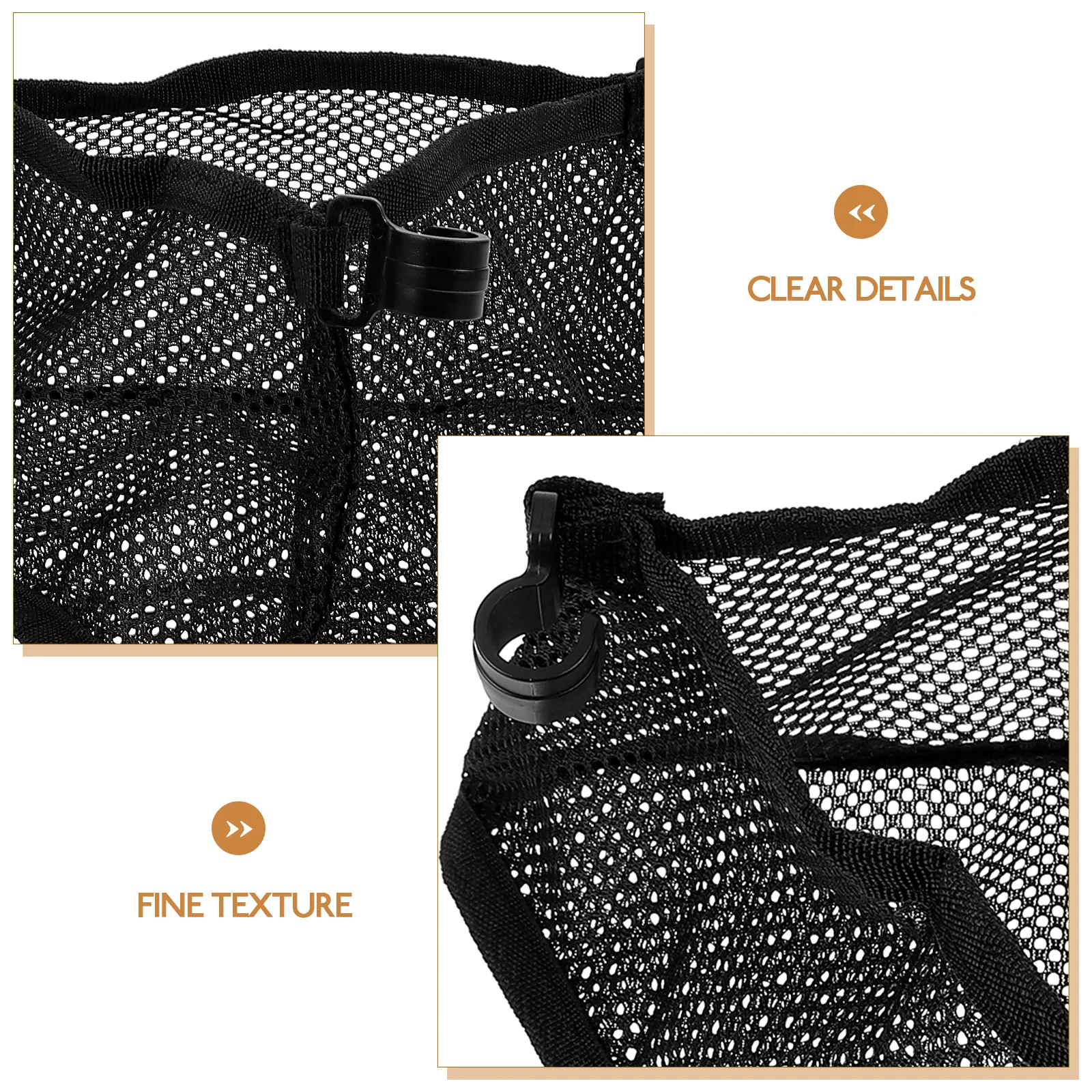 

Mini Portable Small Round Table Mesh Bag Hanging Net for Camping Outdoor Foldable Storage Desk Accessories
