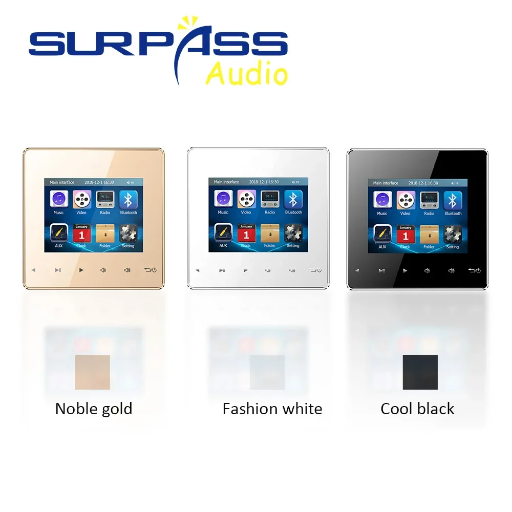 Cheap 2.8" Mini Bluetooth Smart Control Music System Amplifier Waterproof Ceiling Speaker Kit for Bathroom/Kitchen/Living Room