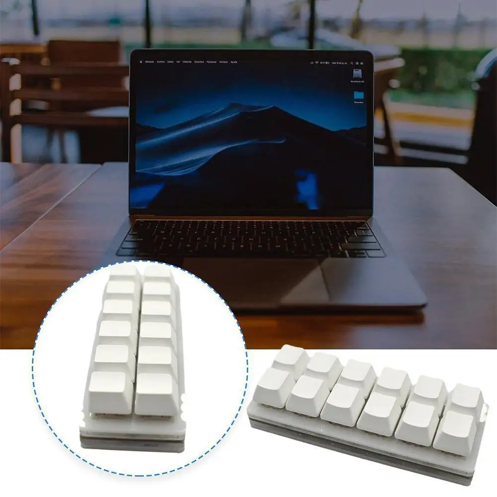 12 teclas mini teclado personalizado luminoso para jogos dispositivo layo teclado diy atalhos de programação usb mecânico teclado permutável quente