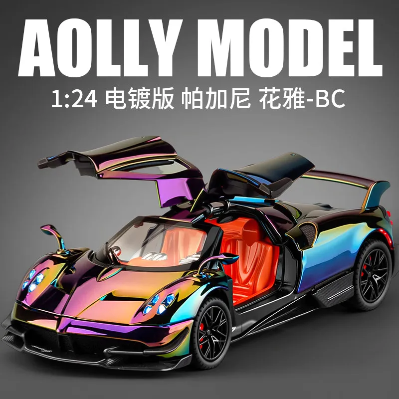 1:24 Huayra BC Hypercar Alloy Sports Car Model Diecast Metal Track Racing Car Home Decoration & Computer Desktop Ornament - view 3