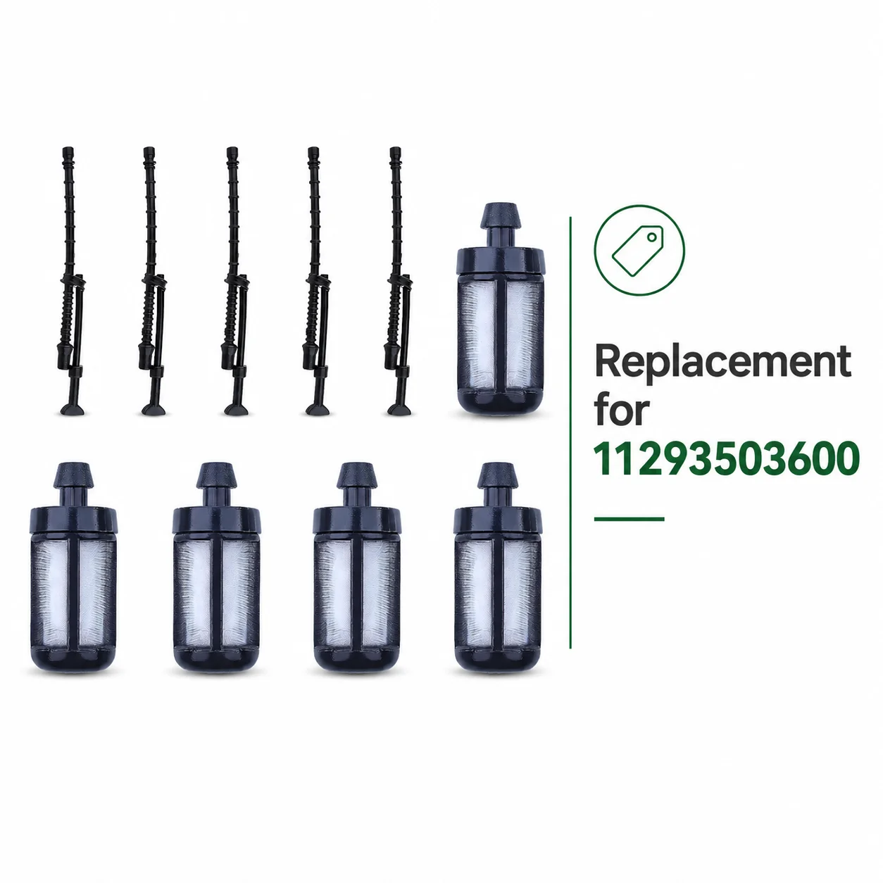 5PCS Fuel Line Filter Kit For Stihl MS200T 020T MS200 020 Chainsaw Gas Hose Replaces 11293503600 1129 350 3600 Replacement Parts