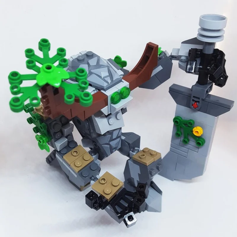 232 Uds. MOC Ninjia bosque modelo gigante arquitectura de bloques de construcción regalos de navidad juguete DIY Idea creativa ladrillo educativo niños