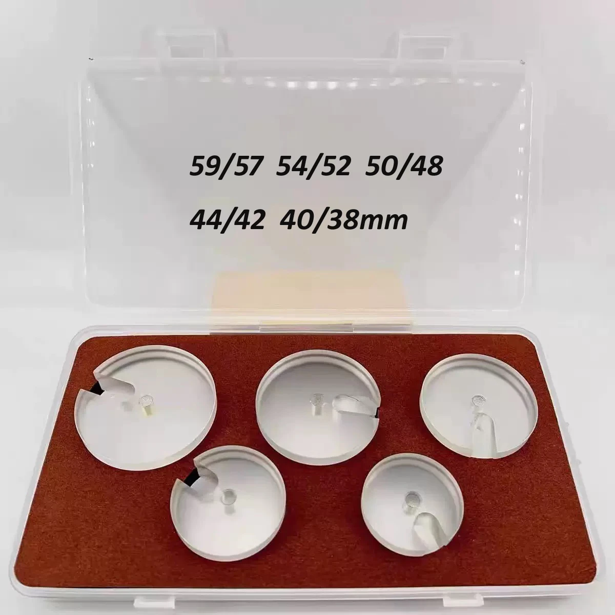 

Ассортимент 5-х прессовых штампов для часов, инструмент для ремонта часов, штампы для стеклянных форм для часов