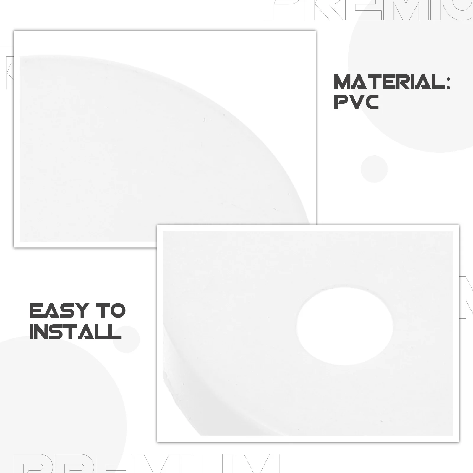 1Pair Toilet Bolt Caps Plastic Round Cover Decorative Replacement Parts for Bathroom Fixing White Toilet Bolt Caps