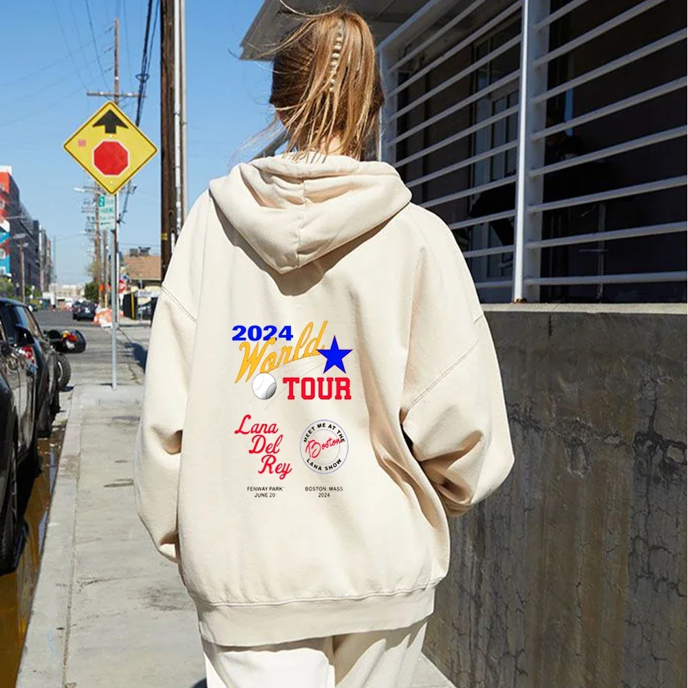 Singer Lana Del Ray Text Zip Hoodie Printed Y2k Retro Top Sweatshirts Comfortable Loose Harajuku Style