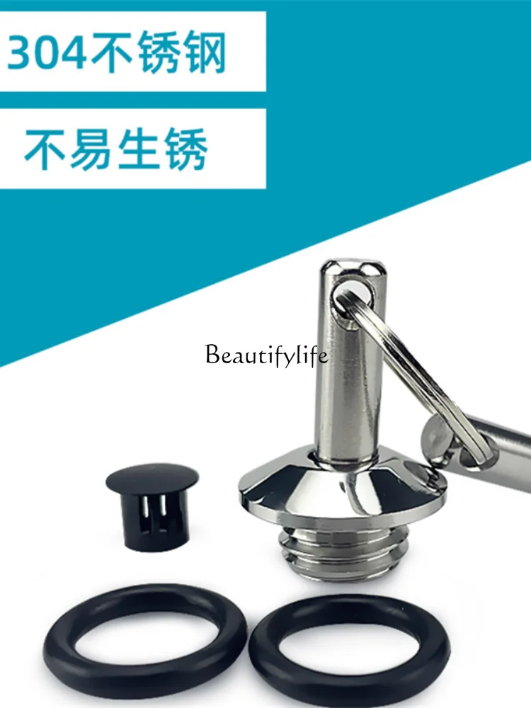 Modified Oil Filter Cap Prevention of Cell Phone Theft Stainless Steel Motorcycle Anti-Skid Oil Pressure Sensor Anti-Damage