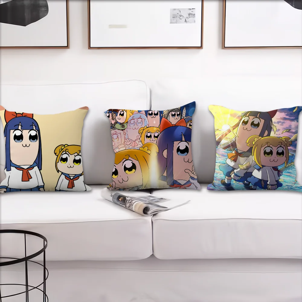 Cartoon P-Pop T-Team E-Epic Comfortable Decorative Cushion Cover Suitable for Home Living Room Sofa Room Decoration