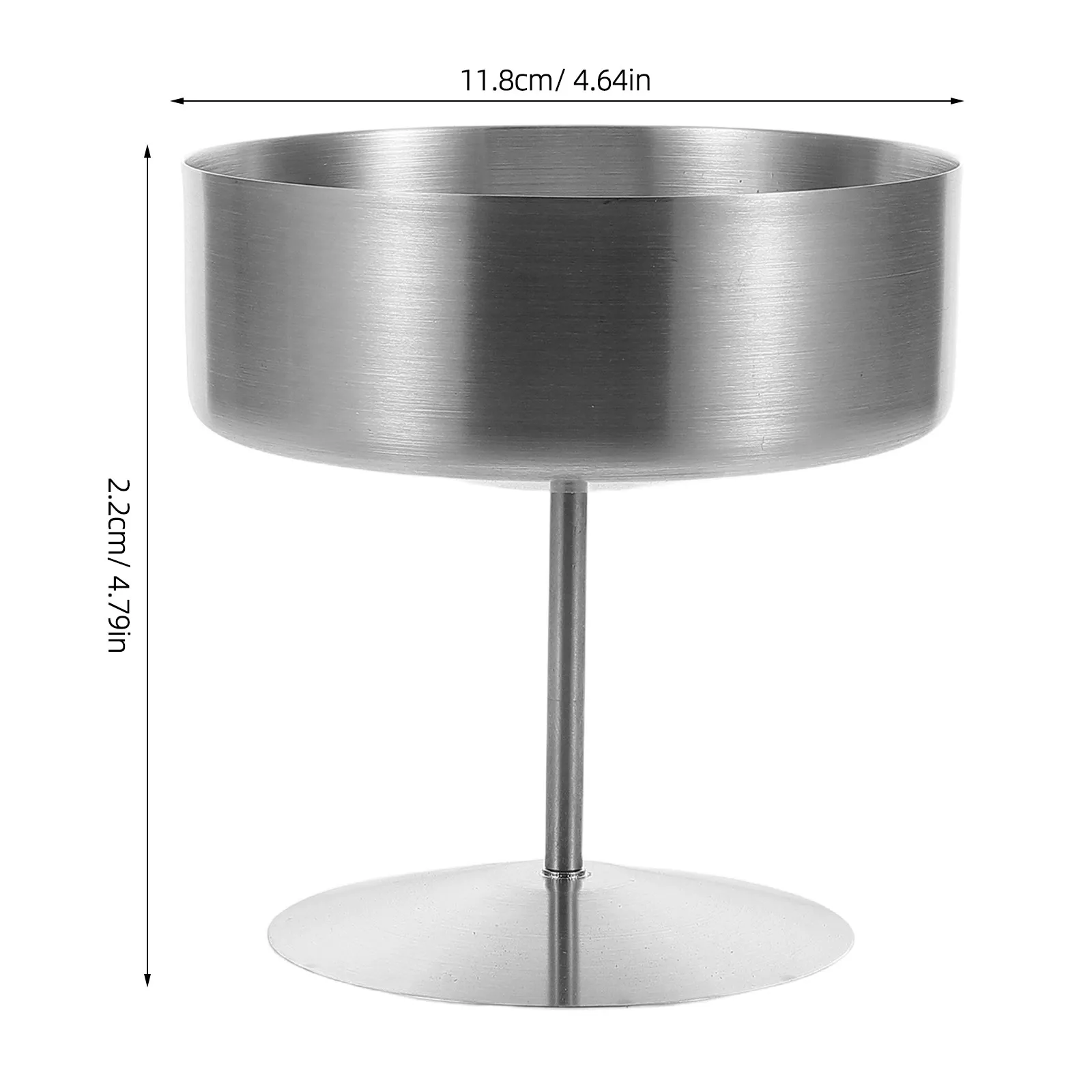 Footed Stainless Steel Dessert Cup 400Ml Elegant Ice Cream Bowl Modern Metal Pudding Serving Bowl for Party Home Dining