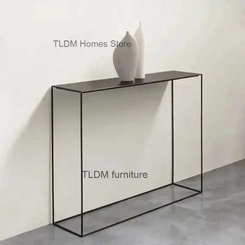

Nordic Simple Wrought Iron Console Table Living Room Tables Home Side Table Cabinets Against Wall Console Table Home Furniture Z