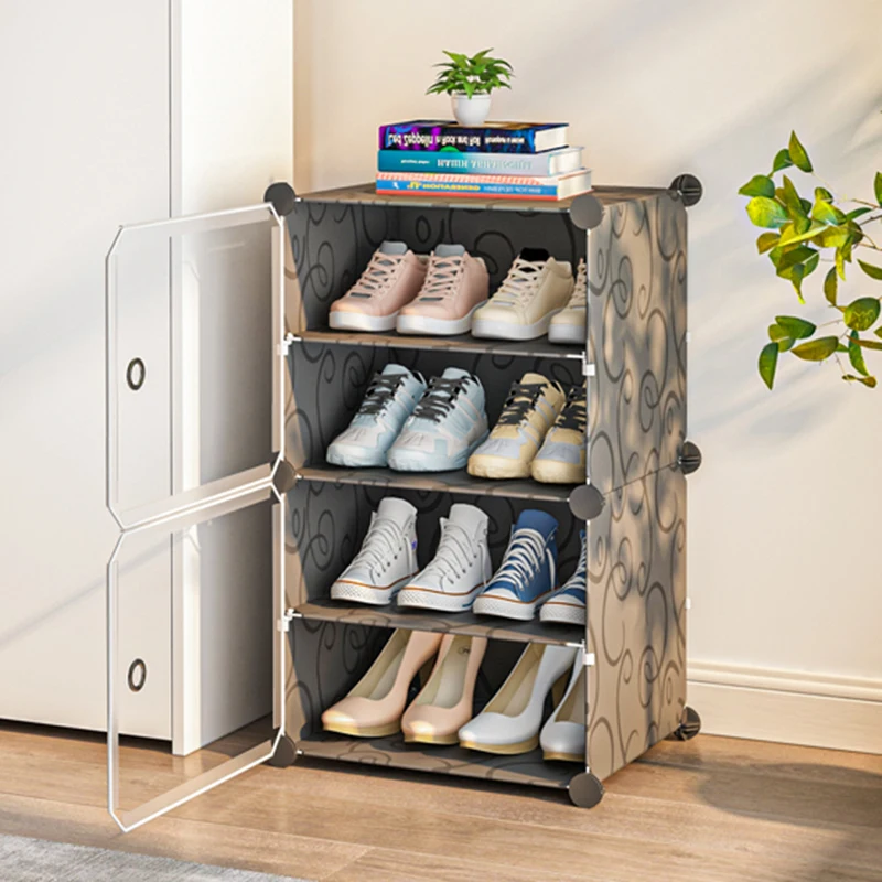 

Gamer Organizer Stand Storage Shoe Modern Entrance Hall Cabinet Shoe Rack Plastic Protable Armario Zapatero Storage Furniture