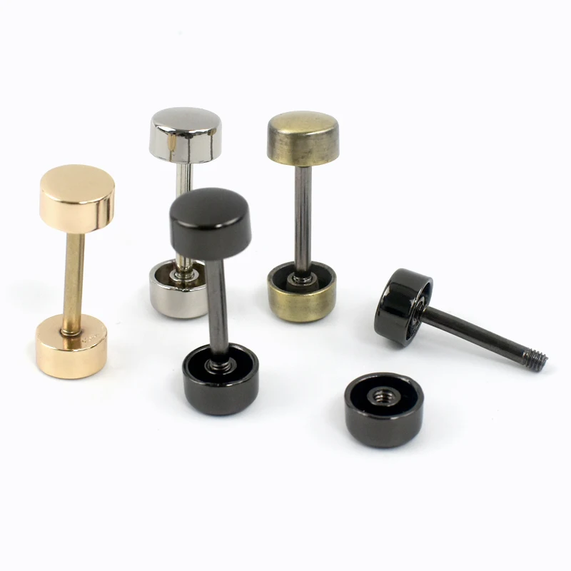 10Pcs Deepeel Detachable Wheel Screw Buckle 15-40mm Metal Barbell Clasp HandBag Strap Handle DIY Luggage Hardware Accessories