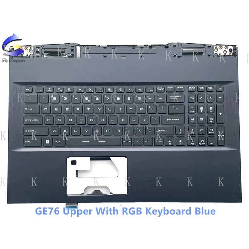 C   New For MSI GE76 GP76 MS-17K1 17K3 17K4 Upper Case Palmrest RGB Backlit Keyboard