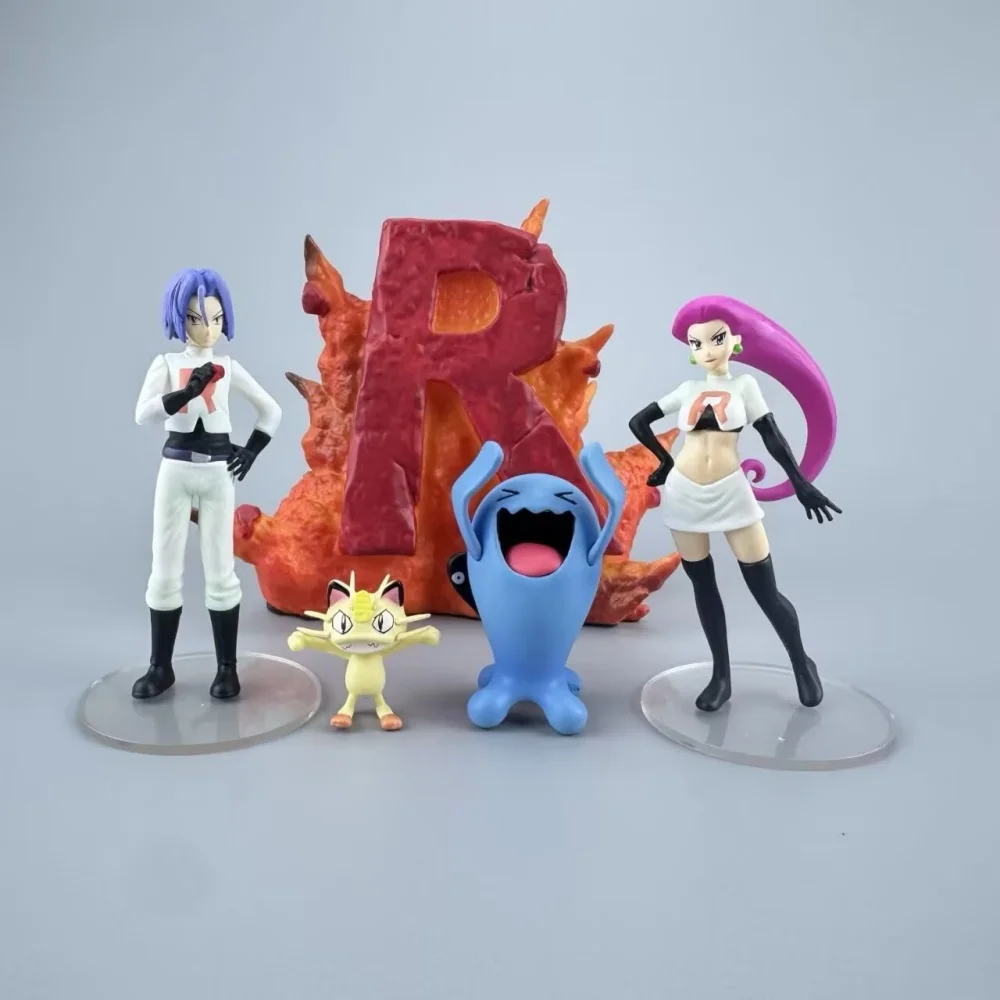 anime-pokemon-team-rocket-jessie-james-meowth-pvc-action-figure-collectible-model-doll-toy-12cm