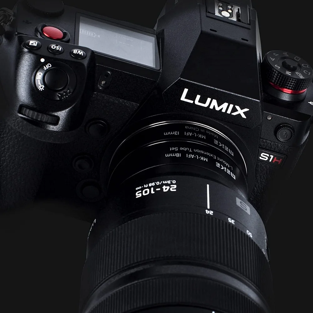 Meike MK-L-AF1 AF Autofokus-Makro-Verlängerungsrohr-Ring-Set 13 mm + 18 mm für Panasonic Leica Sigma L-Mount S1 S1H S5 S1R SL SL2 FP