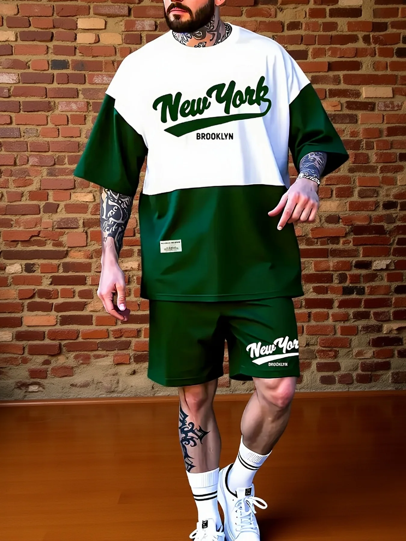 

2026 Men's Suit with Letter Print Breathable Lightweight Casual Sporty Outdoor Men's Clothing