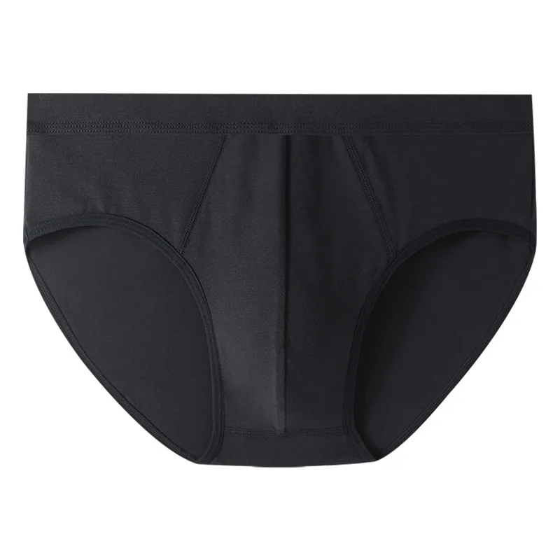 Ropa interior de talla grande para hombre, calzoncillos elásticos sueltos de Color sólido, calzoncillos suaves transpirables de algodón de tiro alto, Cuecas