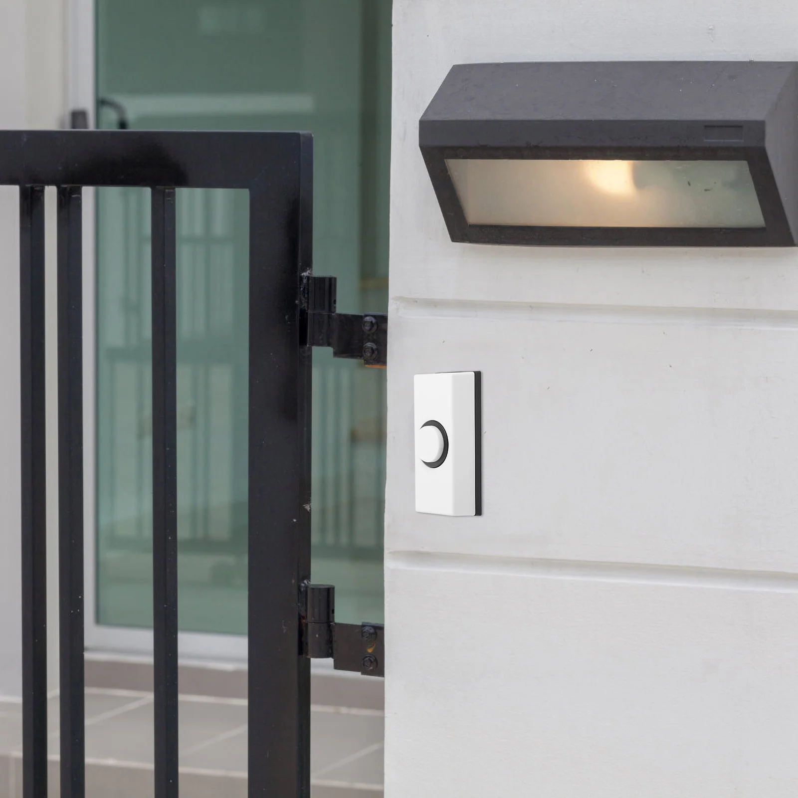 Дверной звонок, кнопочные звонки, настенные винтажные пластиковые соединения, жесткий провод, домашний гараж, склад