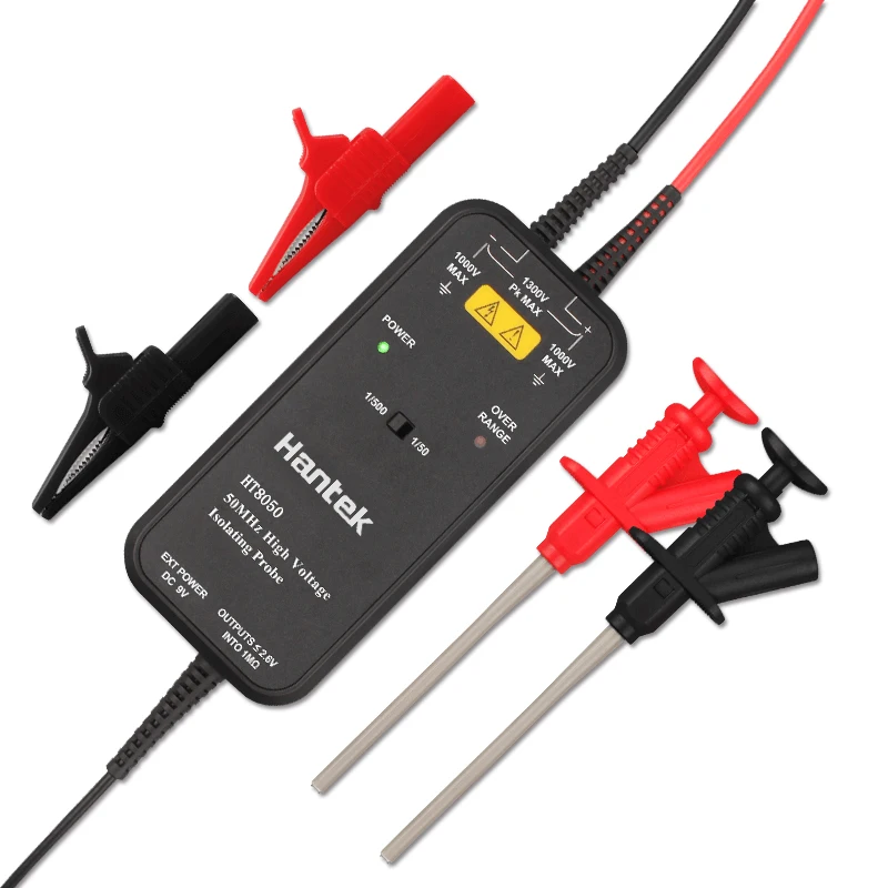 Hantek HT8050 / HT8100 Oscilloscope Probe High Voltage Differential Probe, 50MHZ-100MHZ Bandwidth