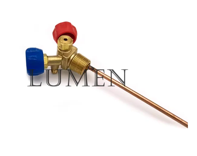 Special valve for refrigerant recovery QF-13Y high and low pressure horn valve explosion-proof switch 30CM long copper pipe