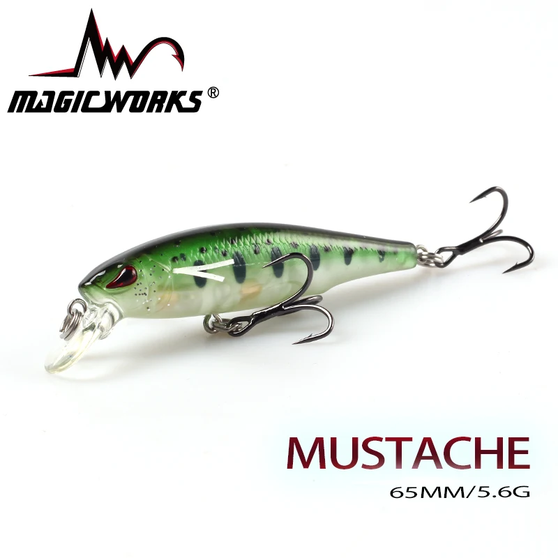 MAGIC WORKS Mini Sinking Minnow  65mm 5g Wobbler Fishing Lure  Trout Bass Artificial Plastic Hard Bait Crankbait Fishing Tackle