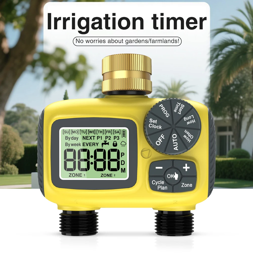 

1-3 Outlet Smart Garden Irrigation Water Timer Automatic Watering System Separate Timing Programmable Outdoor Garden IPX5