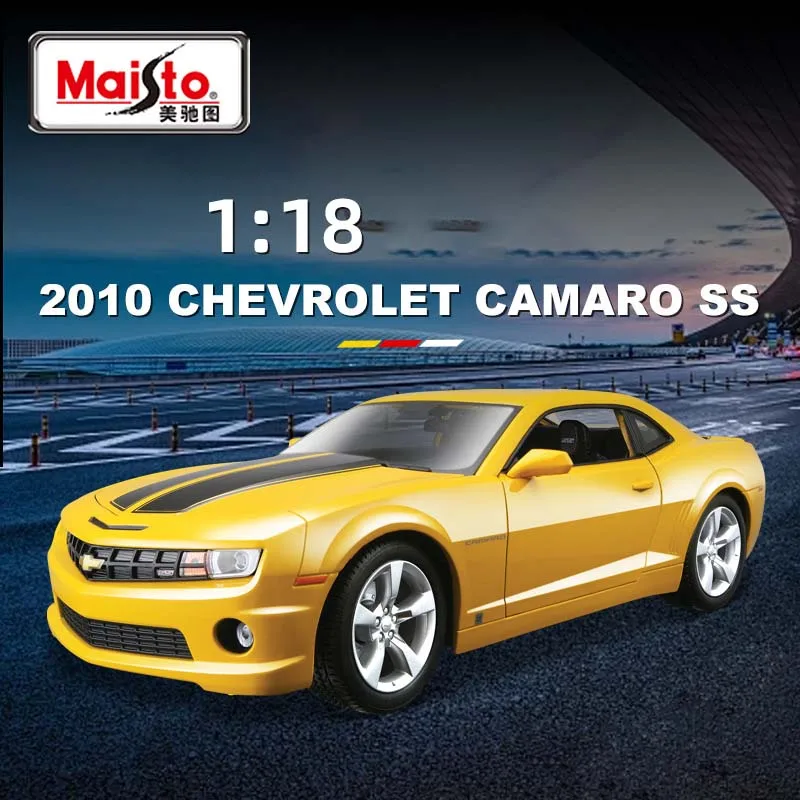 

Ограниченная серия 1:18 Bumblebee Chevrolet Camaro SS модель автомобиля из сплава игрушки литой автомобиль модель Украшение коллекционный подарок