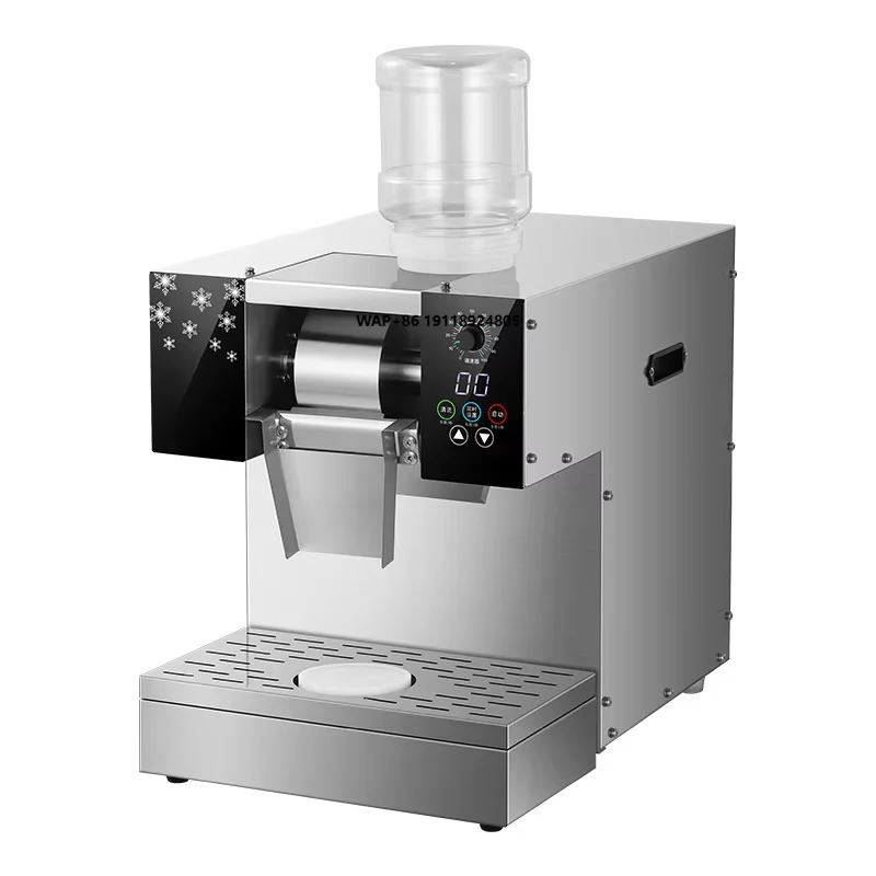 Automatic Ice Crusher Snow Ice Maker Commercial Fast Ice Shaving Machine for Beverage Shop Home Restaurant