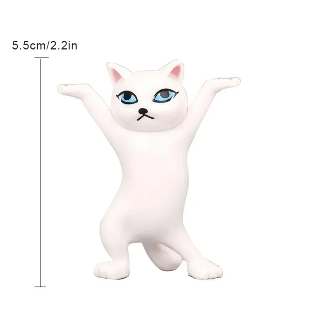 Anime Levantando As Mãos Dançando Modelo De Gato, Enfeites De Gato, Figuras De Gato, Brinquedos Para Crianças Quarto S, Sala De Estudo, Brinquedos Infantis, 5Pcs