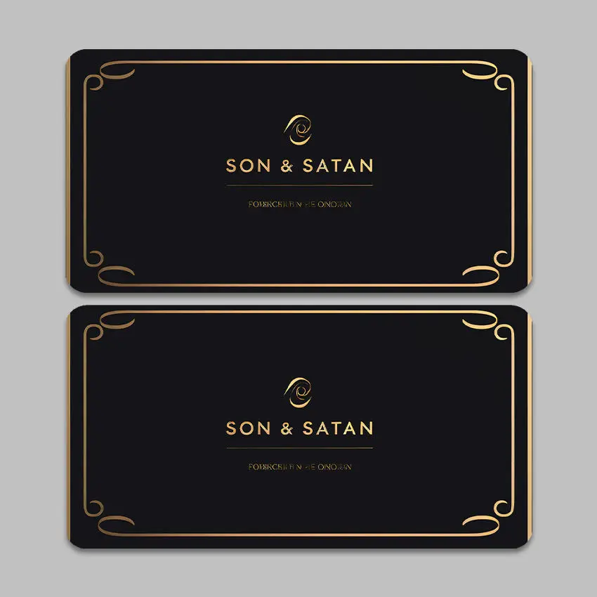 Custom Logo Printing Business Card Glossy & Matte Finish Personalized Thank You Card Customization for Business