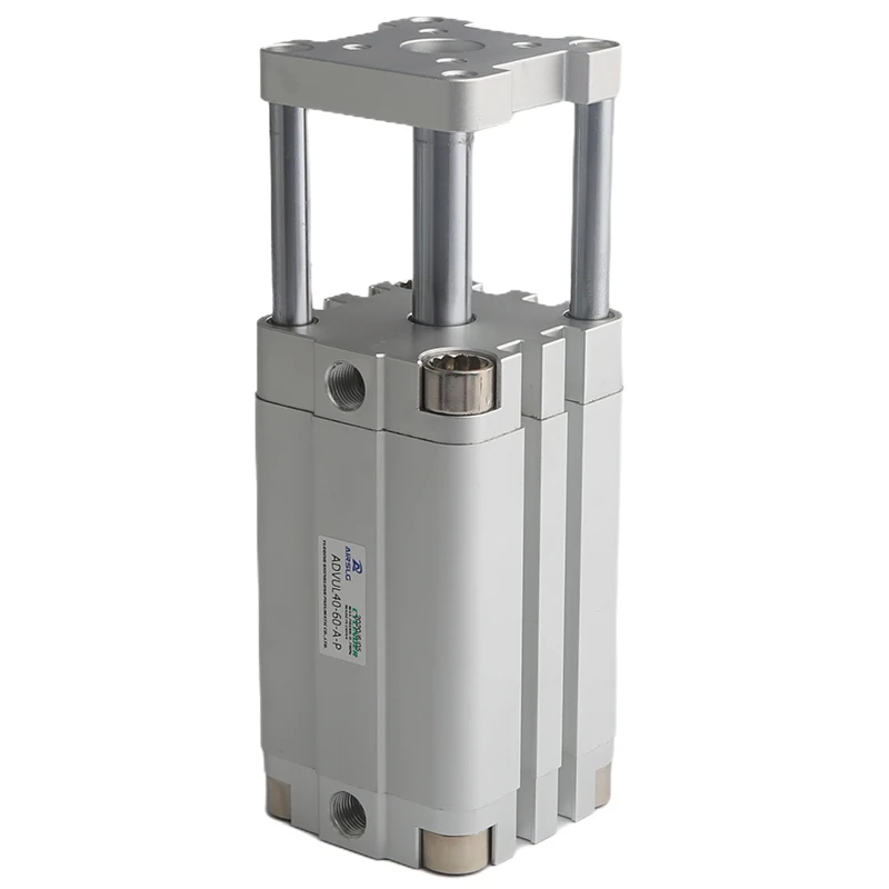 AFR Brand Compact Baffle Cylinder ADVUL-12 16 20 25 32 40 50 63 80-P-A three-axis dual guide rod with magnetic cylinder