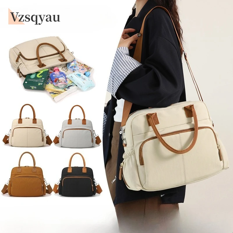 

Mommy Diaper Bag Large Capacity Organizer For Baby Diapersr Stroller Hanging Bags Maternity Women Fashion Tote Lightweight Gifts