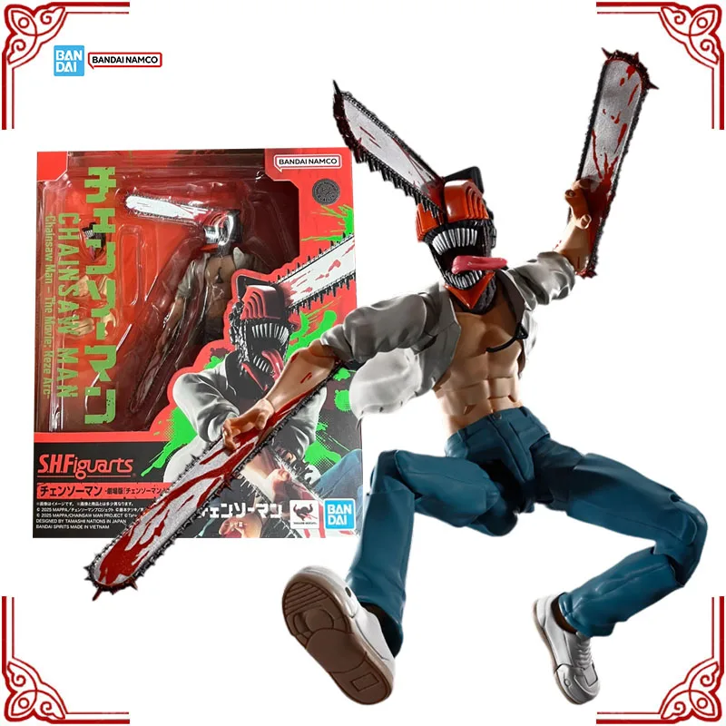 

В наличии подлинная Bandai Chainsaw Man The Movie Reze Arc Model Kit SHF Denji Anime Action Figure Collection Готовая модель игрушки