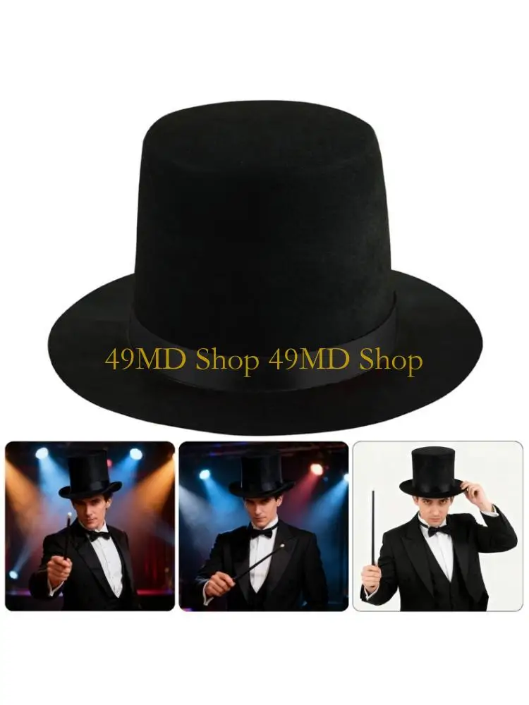 49MD Halloween Make Up Hat Dancing Party Performances Hat Fancy Stylish Hat