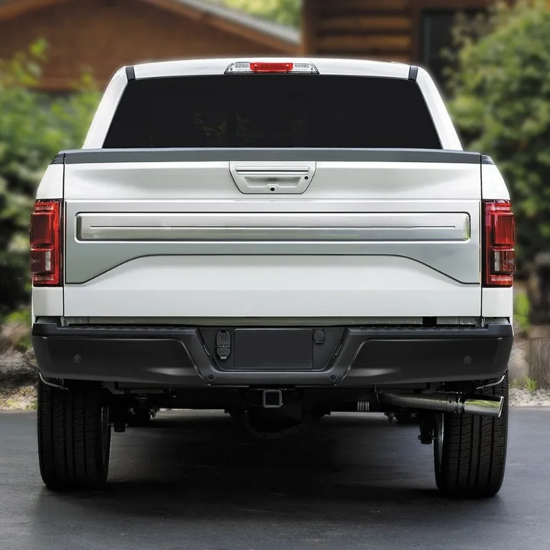 US For 15-20 Ford F150 Black Rear Bumper End Caps w/ Parking Sensor Holes Pair