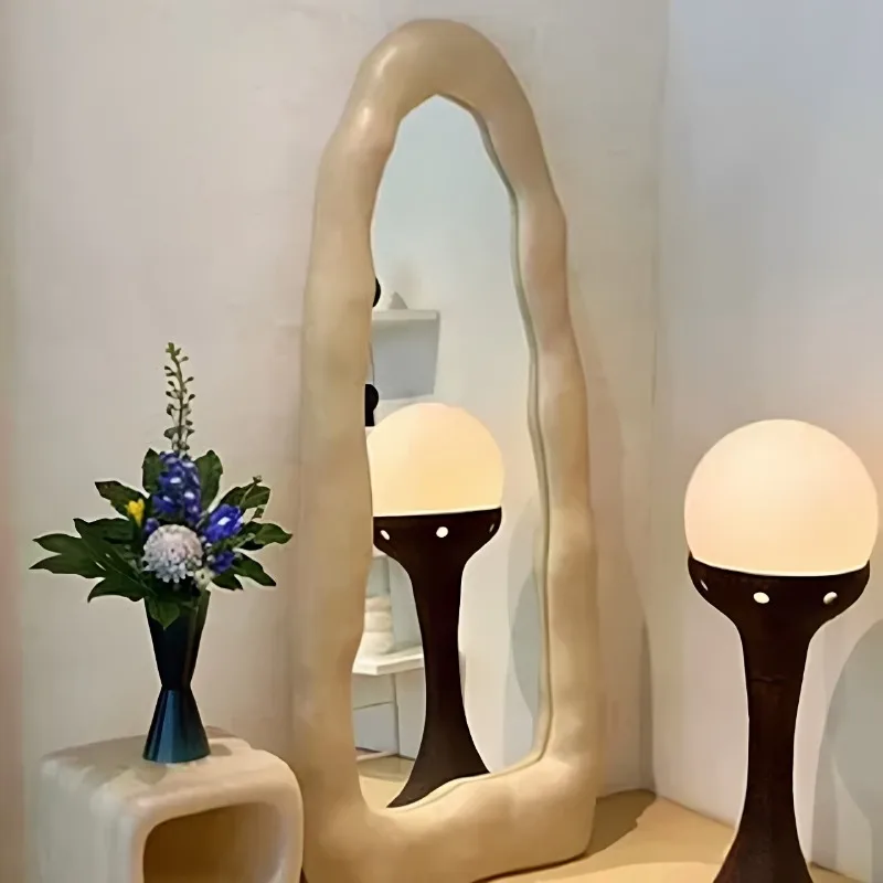 &Oval Nordic Long Decorative Mirrors Floor Cute Princess Luxury Mirrors Full Body Big Design Specchi Decorativi Home Decor Items