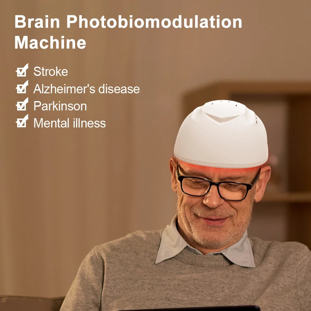 Photobiomodulation Brain Wave Helmet PBM 810nm* 256 Diode Infrared LED Light Therapy Parkinson Autism Migraine Treatment