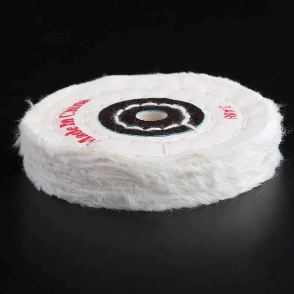 Cloth Buffing Discs for Grinder and Rotary Polishers Designed for Fine Finishing of Metallic and Non-Metallic Surfaces