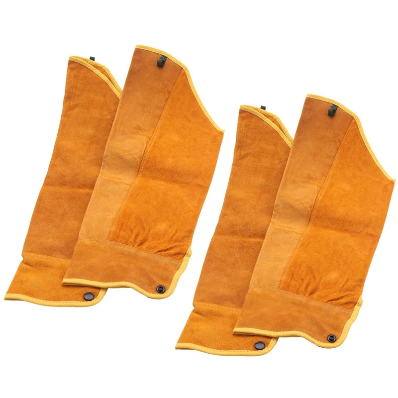 

4Pcs 21.6 Inch Imitation Leather Welding Sleeves Protective Heat Arm Sleeve Tool