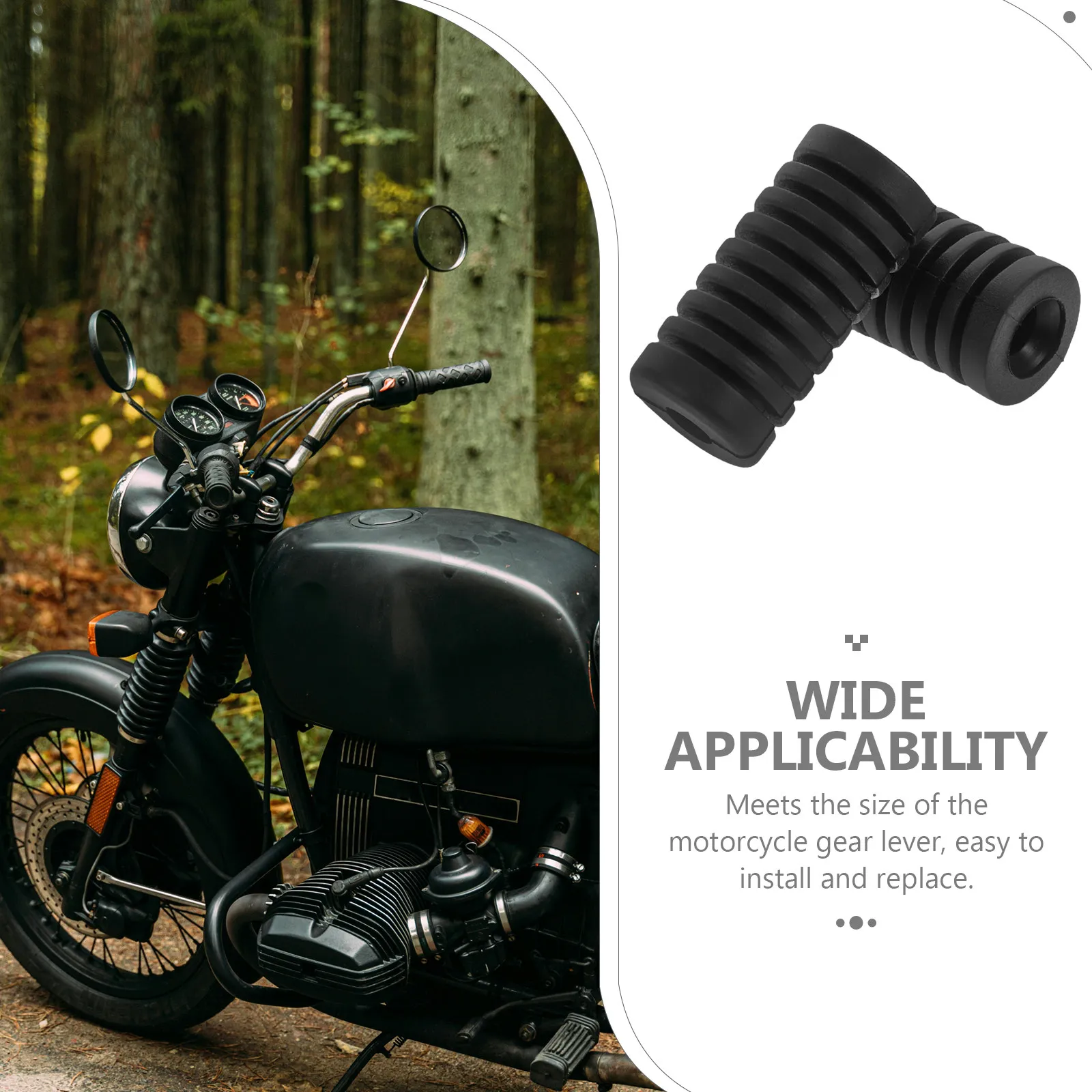 4Pcs Motorcycle Gear Shift Sleeve Rubber Shifter Cover Anti-Slip Gear Shift Protector for Motorbike Shoes Protection Motorcycle