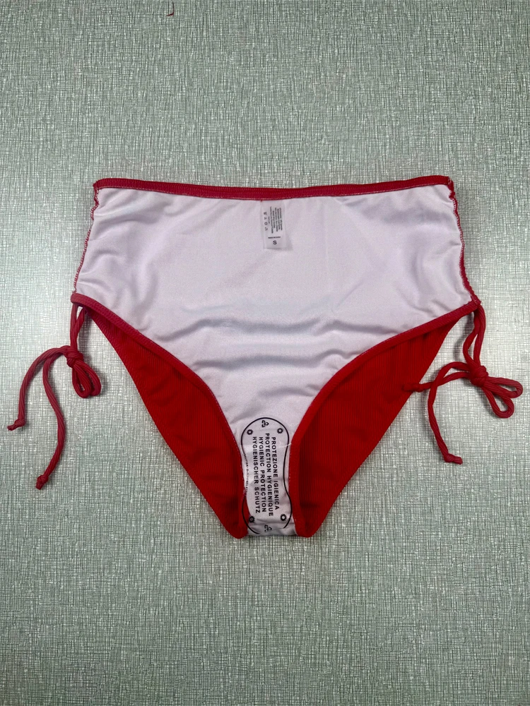 Damen-Bademode-Bikini-Set, zweiteiliger Badeanzug mit überkreuzten Krawatten, Sommer-Strandbekleidungs-Bikini-Set für Damen