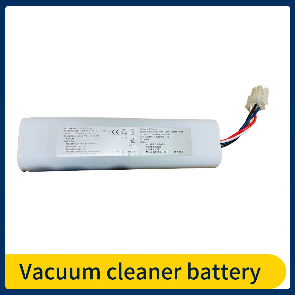 

2800mAh 41.44Wh Vacuum Cleaner Battery ICR18650 4ICR19/65 For Philips FC8710 FC8774 FC8776 FC8715 Vacuum Cleaner Battery