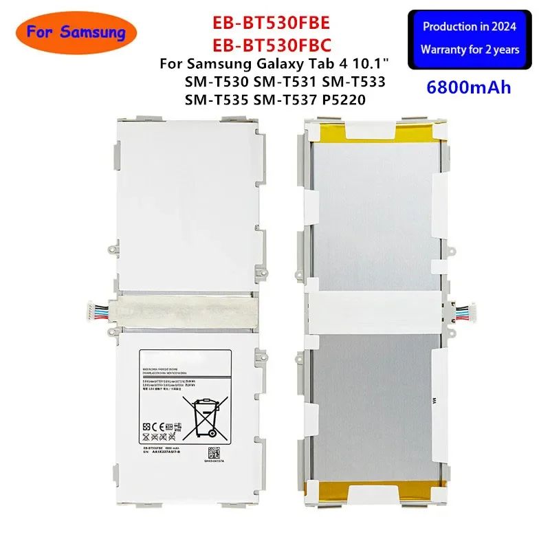 

Brand New Tablet EB-BT530FBE EB-BT530FBC Battery For Samsung Galaxy Tab 4 10.1" SM-T530/T531/T533/T535/T537 P5220