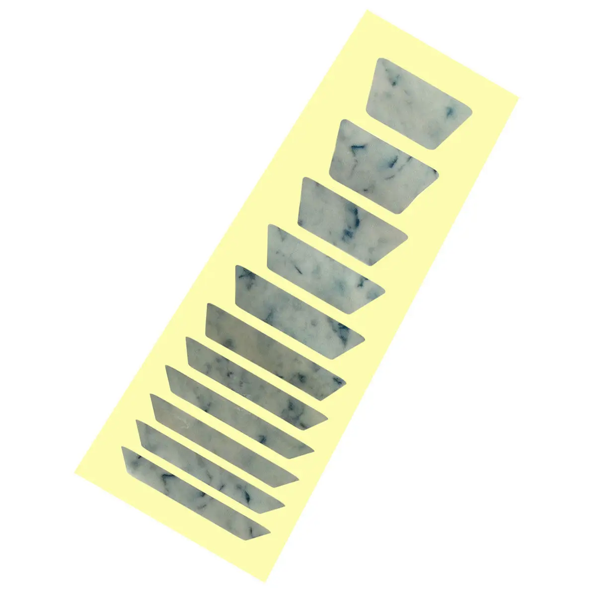 Guitar Fingerboard Sticker Fretboard Inlay Decals Carved Stickers Trapezoid White Shell Style Easy Peel Reusable Guitar