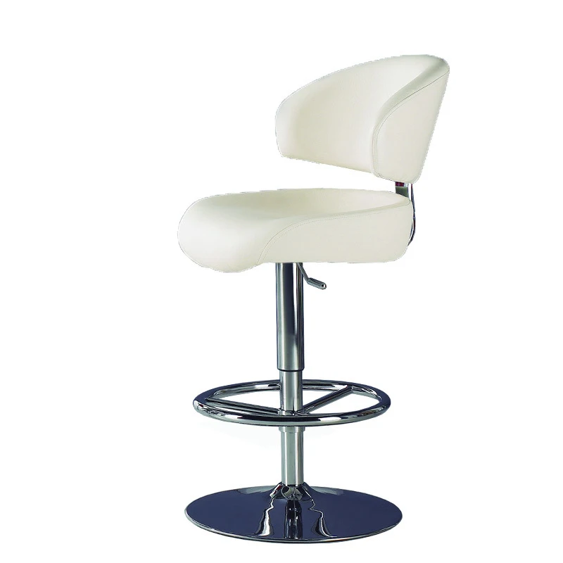 Modern Leather 360 Degree Rotating Adjustable Height Stool Large Stable Base For Home Bar Hotel Or Casino Living Room Chairs